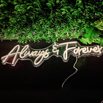 Always Forever 5V USB LED Neon Sign - Budget Friendly