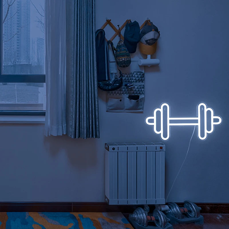 Barbell 5V USB LED Neon Sign - Budget Friendly