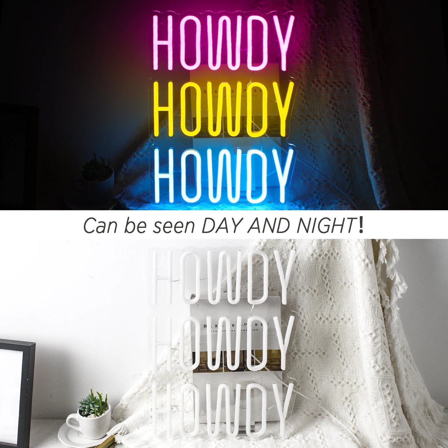 Howdy 5V USB LED Neon Sign - Budget Friendly