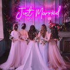 Just Married Wedding 5V USB LED Neon Sign - Budget Friendly