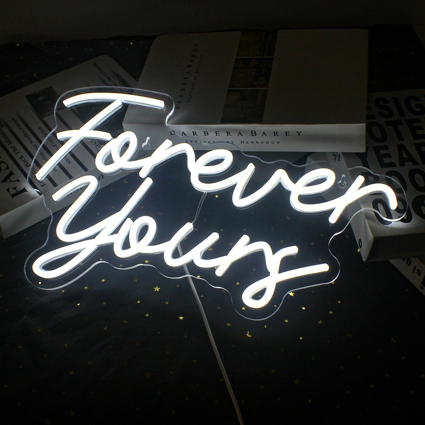 Forever Yours 5V USB LED Neon Sign - Budget Friendly