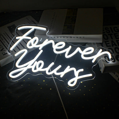Forever Yours 5V USB LED Neon Sign - Budget Friendly