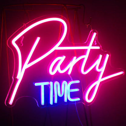 Party Time 5V USB LED Neon Sign - Budget Friendly