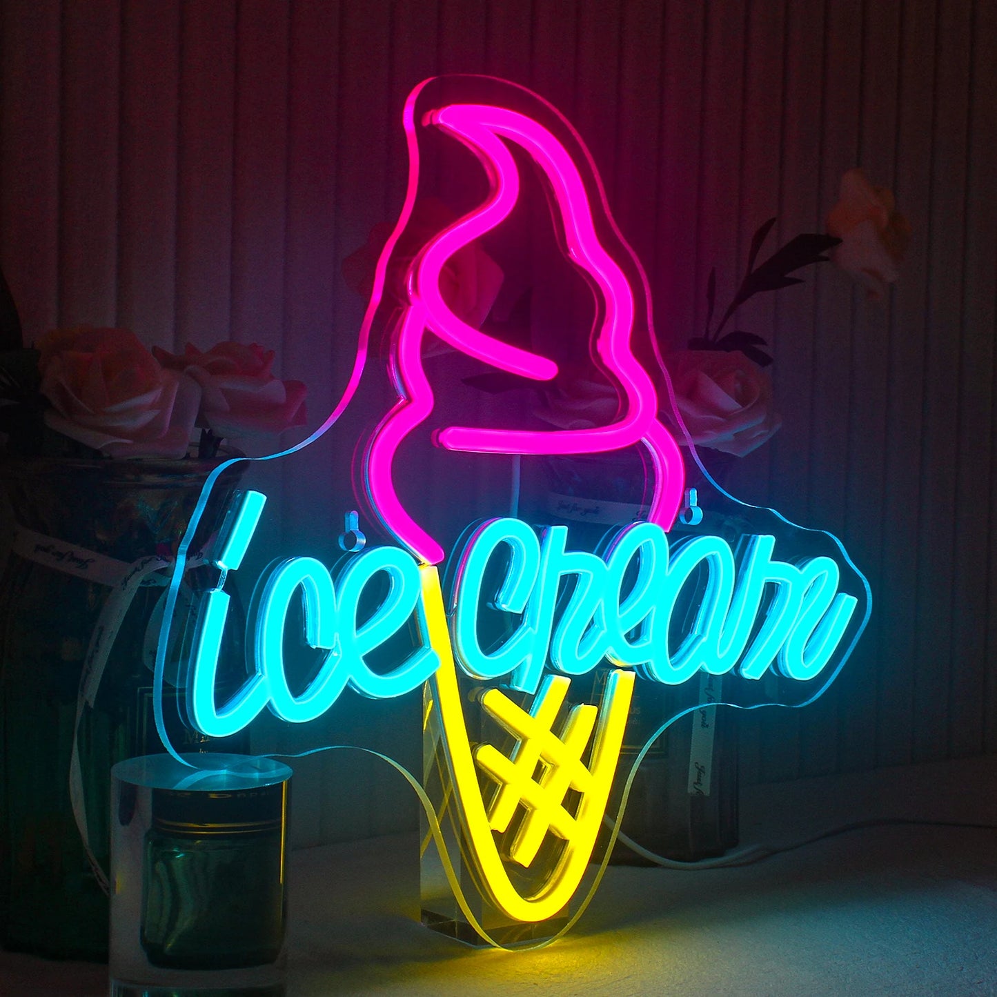 Ice Cream 5V USB LED Neon Sign - Budget Friendly