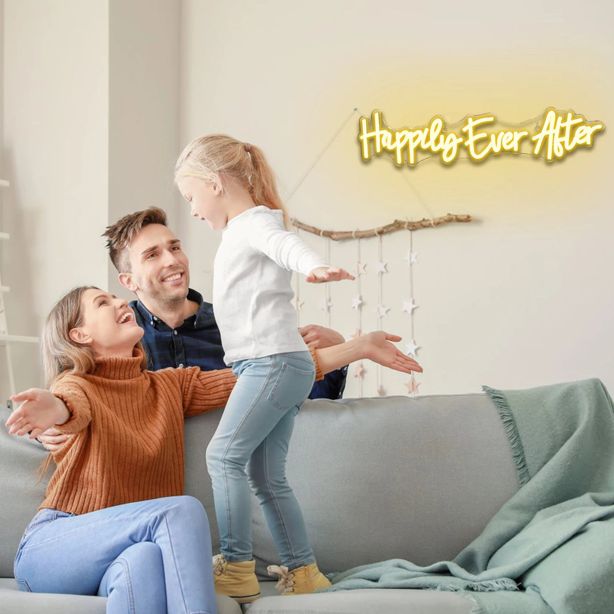 Happily Ever After 5V USB LED Neon Sign - Budget Friendly