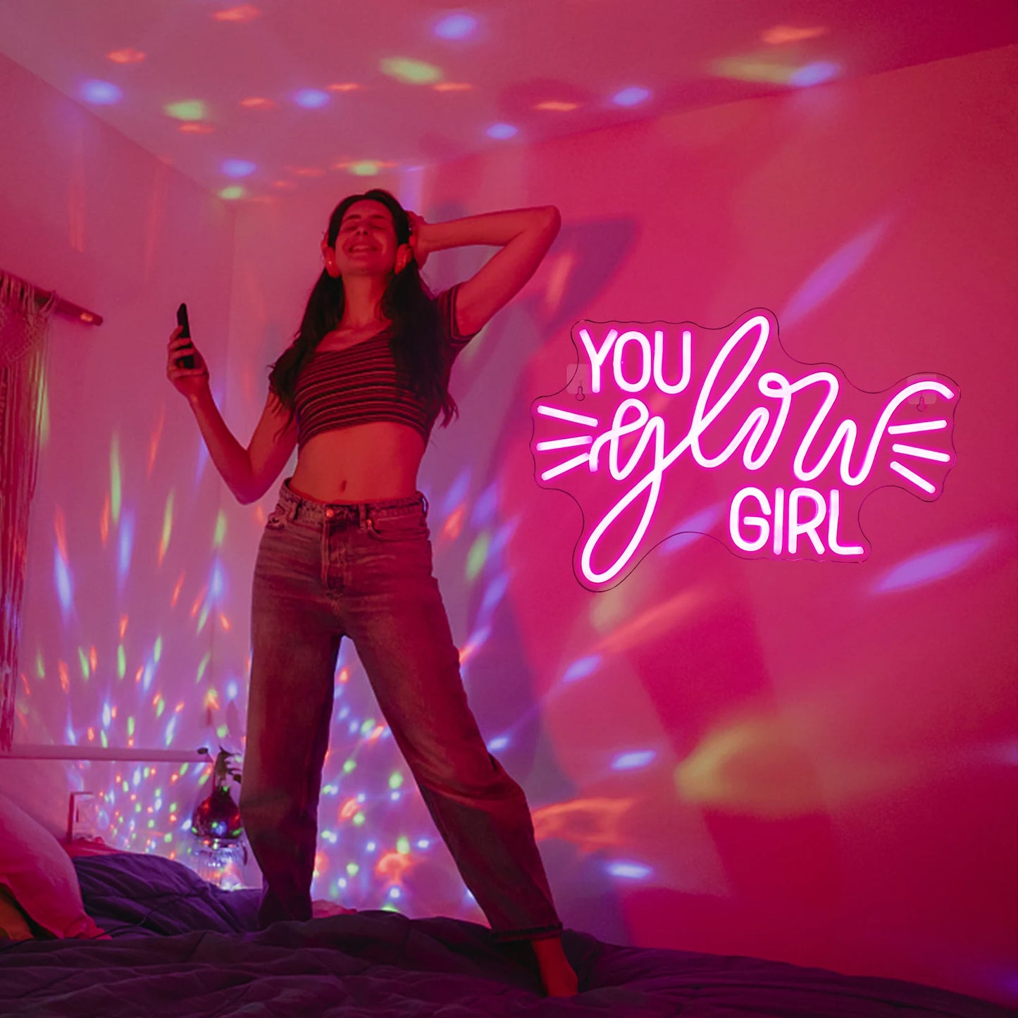 You Glow Girl 5V USB LED Neon Sign - Budget Friendly