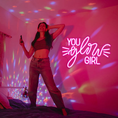 You Glow Girl 5V USB LED Neon Sign - Budget Friendly
