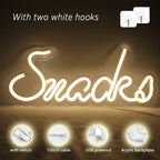 Snacks 5V USB LED Neon Sign - Budget Friendly