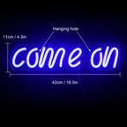 Come On – LED-neonbord (5 V USB)