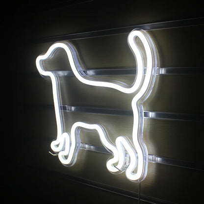 Small Dog 5V USB LED Neon Sign - Budget Friendly