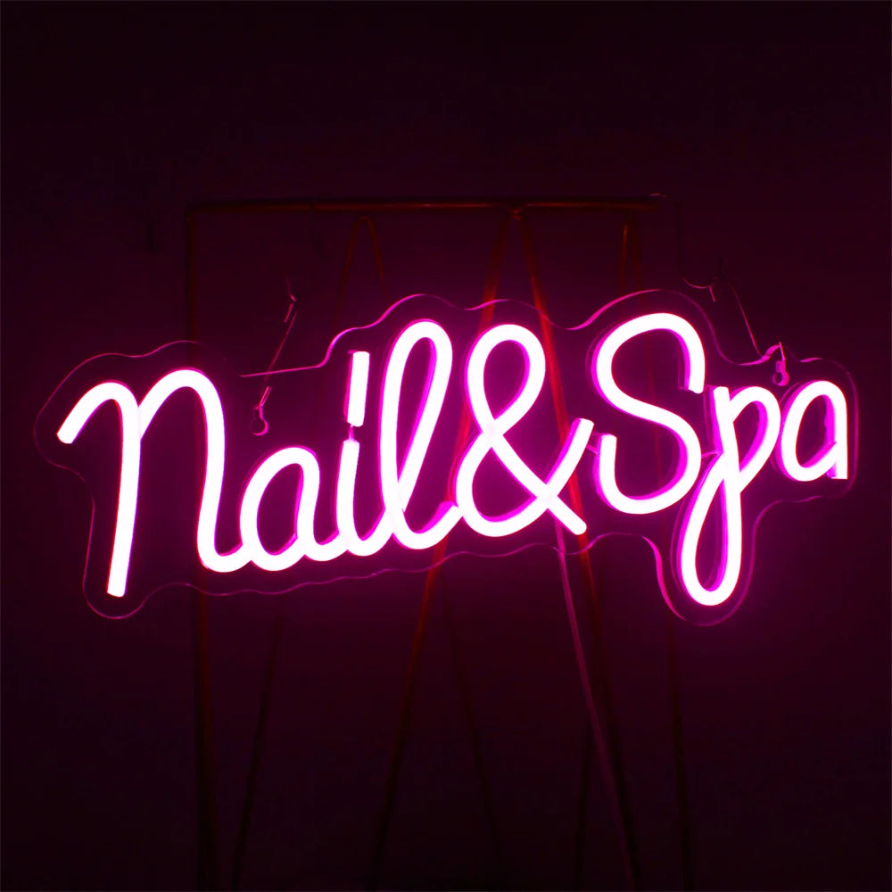 Nail Spa 5V USB LED Neon Sign - Budget Friendly