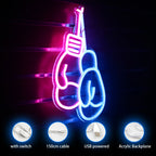 Bokshandschoenen – LED-neonbord (5 V USB)