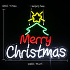 Merry Christmas 5V USB LED Neon Sign - Budget Friendly