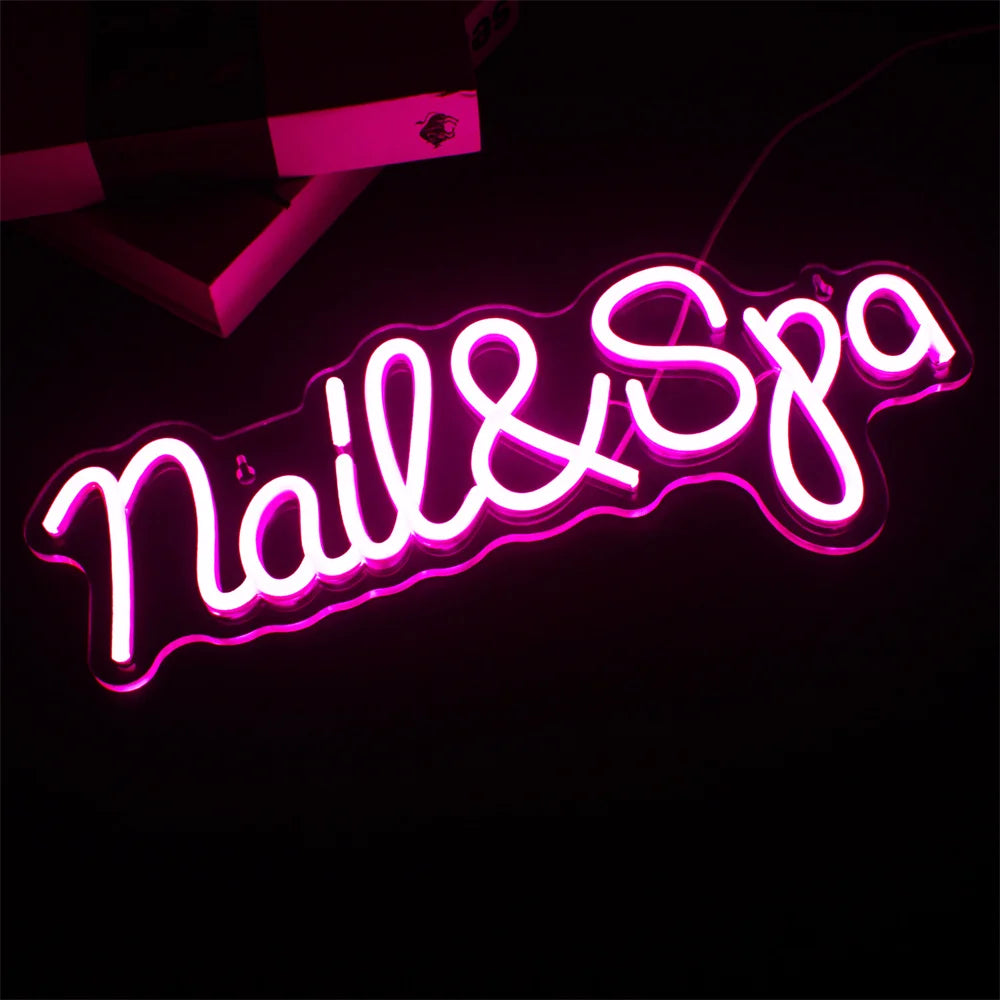 Nail Spa 5V USB LED Neon Sign - Budget Friendly