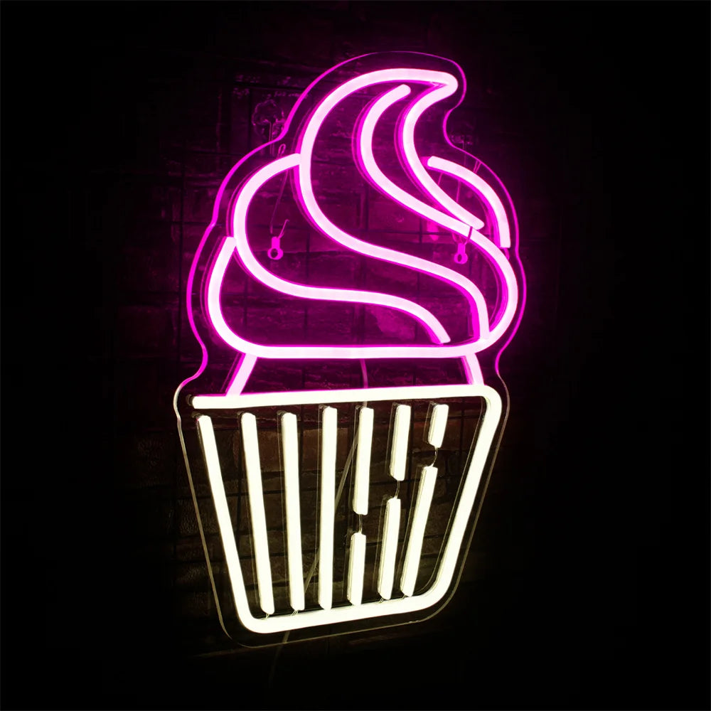 Cupcake 5V USB LED Neon Sign - Budget Friendly