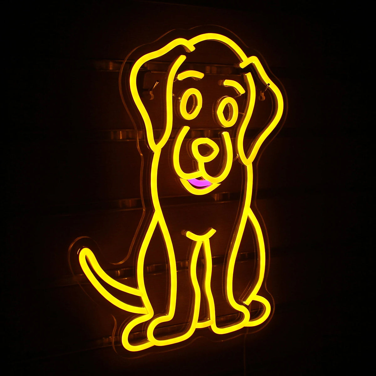 Hond – LED-neonbord (5 V USB)