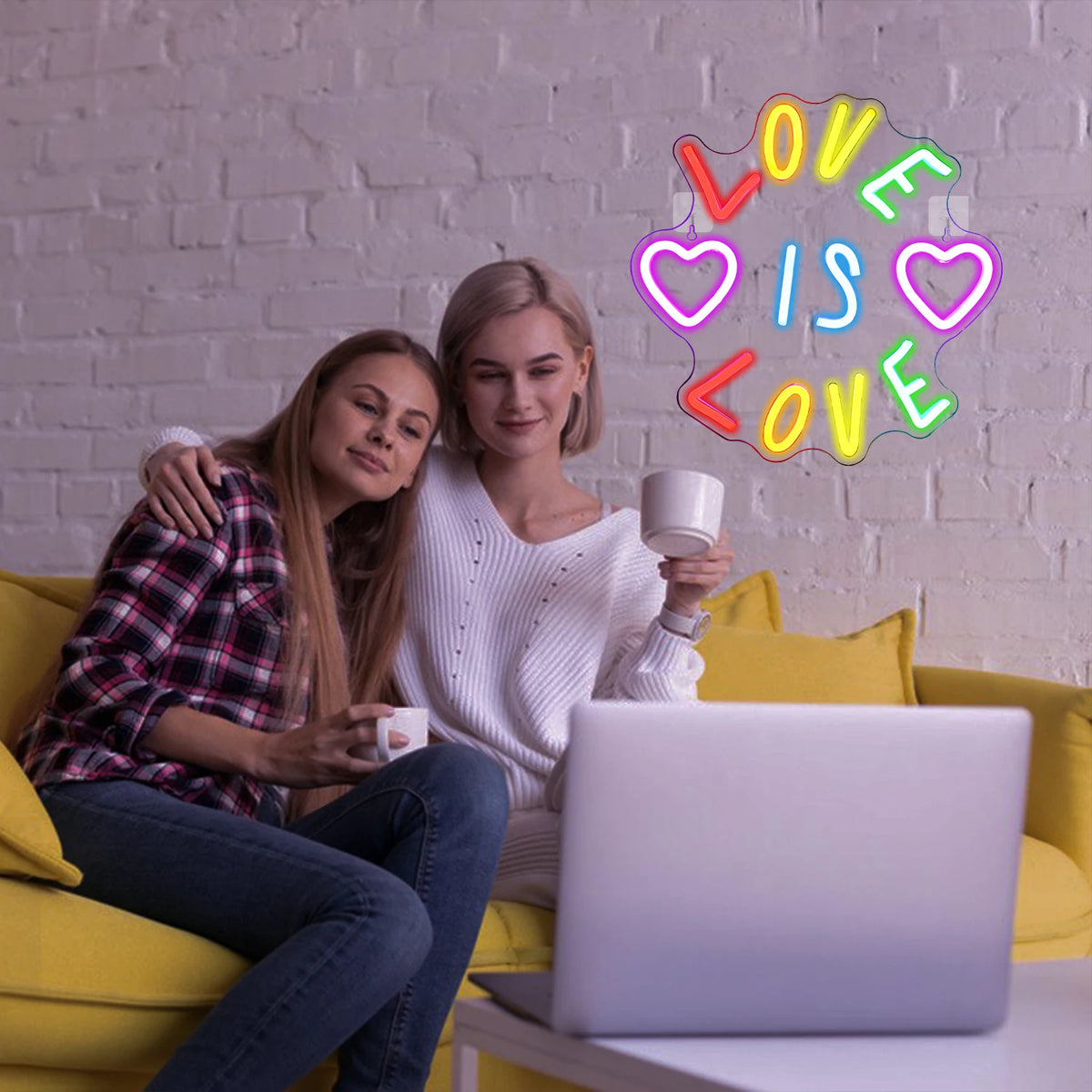 Love Is Love 5V USB LED Neon Sign - Budget Friendly