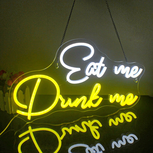 Eat Me Drink Me – LED-neonreclame (5 V USB)