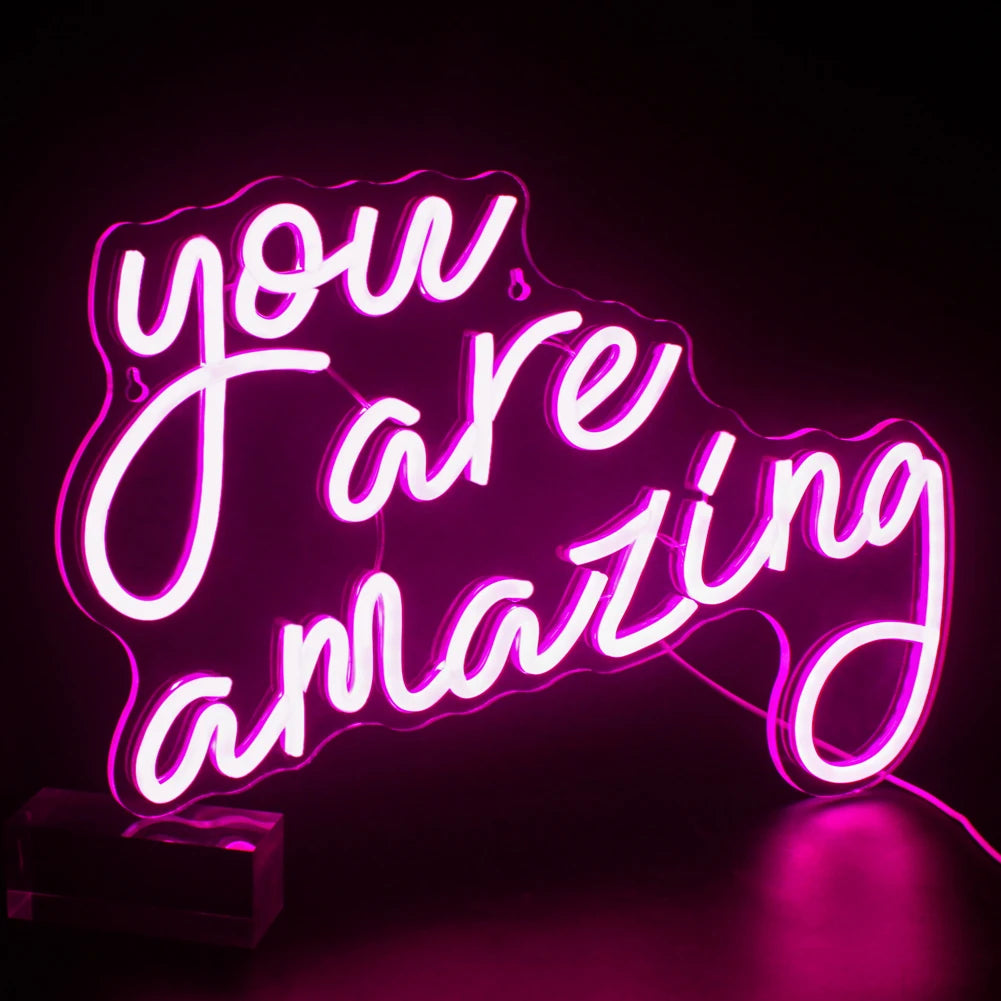 You Are Amazing 5V USB LED Neon Sign - Budget Friendly