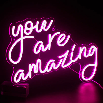 You Are Amazing 5V USB LED Neon Sign - Budget Friendly