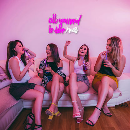 All you need is nails 5V USB LED Neon Sign - Budgetvriendelijk