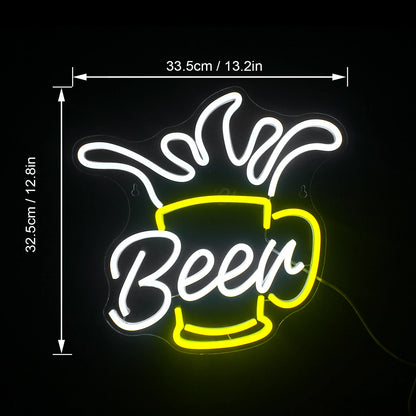 Beer 5V USB LED Neon Sign - Budget Friendly