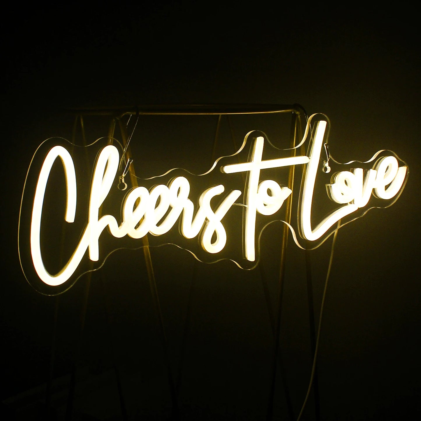 Cheers to Love 5V USB LED Neon Sign - Budget Friendly