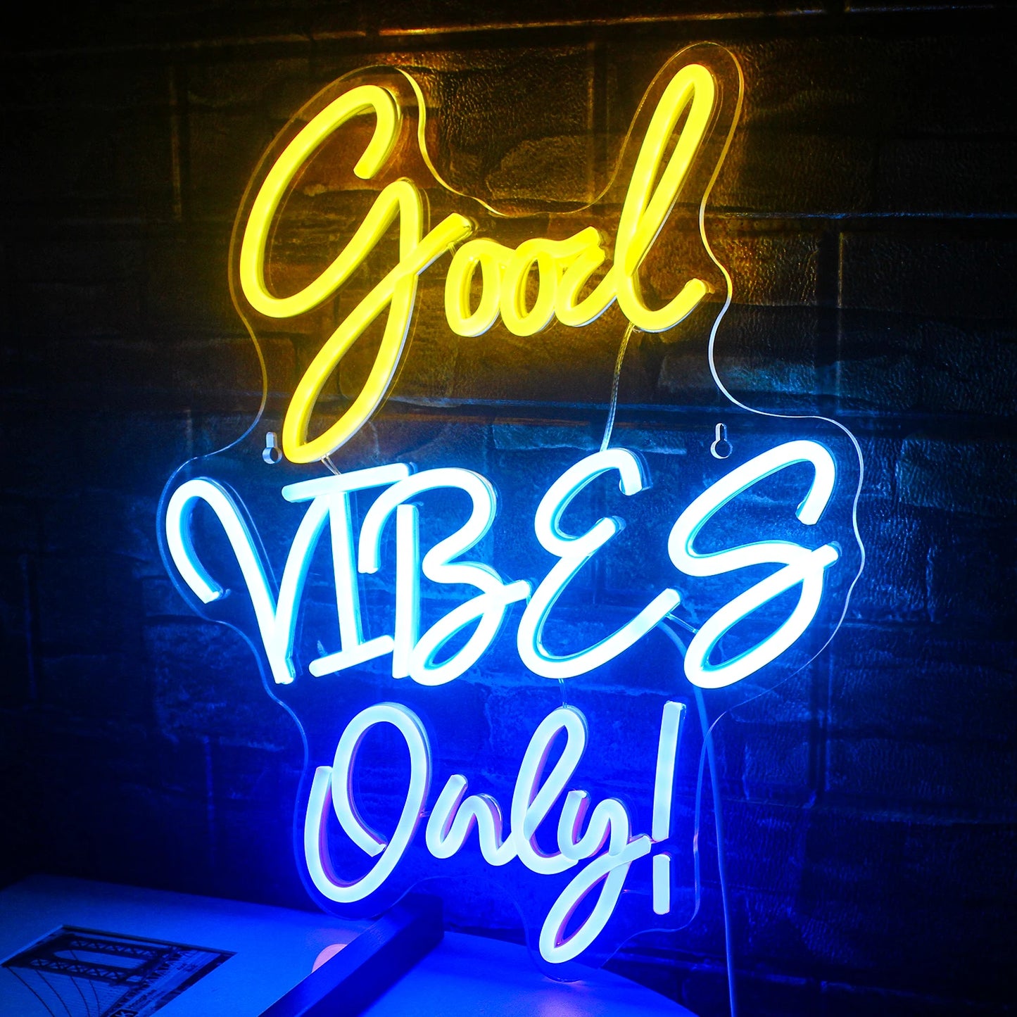 Good Vibes Only 5V USB LED Neon Sign - Budget Friendly