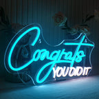 Congrats You Did It – LED-neonbord (5 V USB)