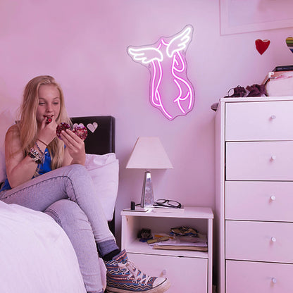 Angel 5V USB LED Neon Sign - Budget Friendly