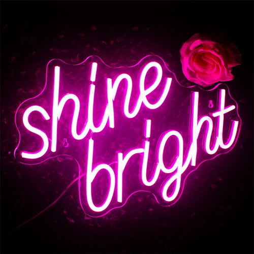 Shine Bright – LED-neonbord (5 V USB)