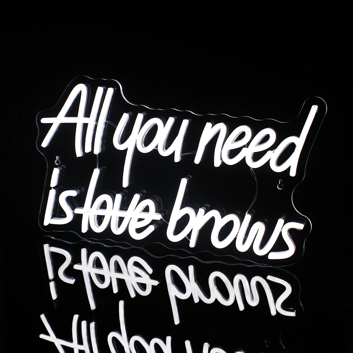 All you need is brows 5V USB LED Neon Sign - Budgetvriendelijk