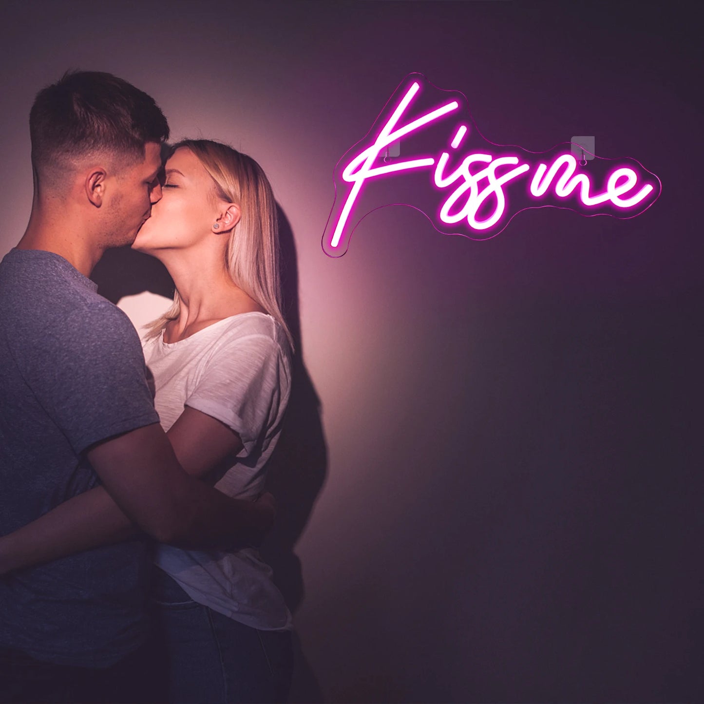 Kiss Me 5V USB LED Neon Sign - Budget Friendly