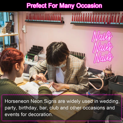 Nails 5V USB LED Neon Sign - Budget Friendly