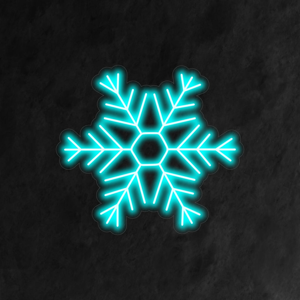 "Snowflake Neon Sign" is a winter-themed and festive addition to your interior. A neon light that captures the beauty of a delicate snowflake for a seasonal touch.