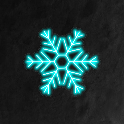 "Snowflake Neon Sign" is a winter-themed and festive addition to your interior. A neon light that captures the beauty of a delicate snowflake for a seasonal touch.