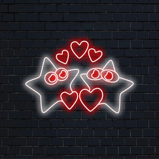 "Starry Night Star Neon Sign" baadt uw ruimte in hemelse charme, met een stralend sterrenontwerp en betoverende gloed. Het verandert uw kamer in een canvas van kosmische schoonheid.