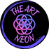 De afbeelding toont het logo van de site The Art Neon.