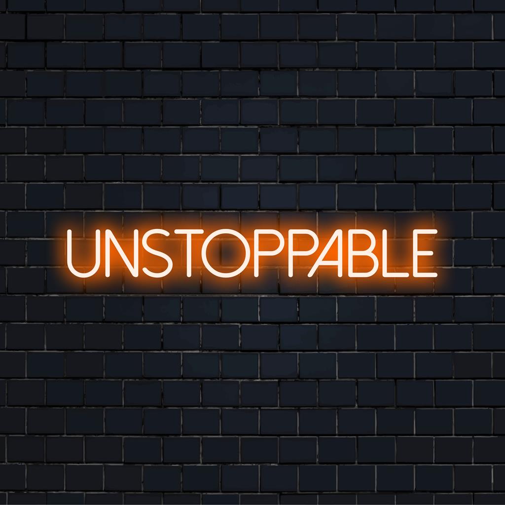Custom LED neon sign that radiates confidence; ideal for modern decor or motivational spaces. Neon light art.