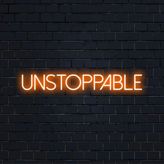 Custom LED neon sign that radiates confidence; ideal for modern decor or motivational spaces. Neon light art.