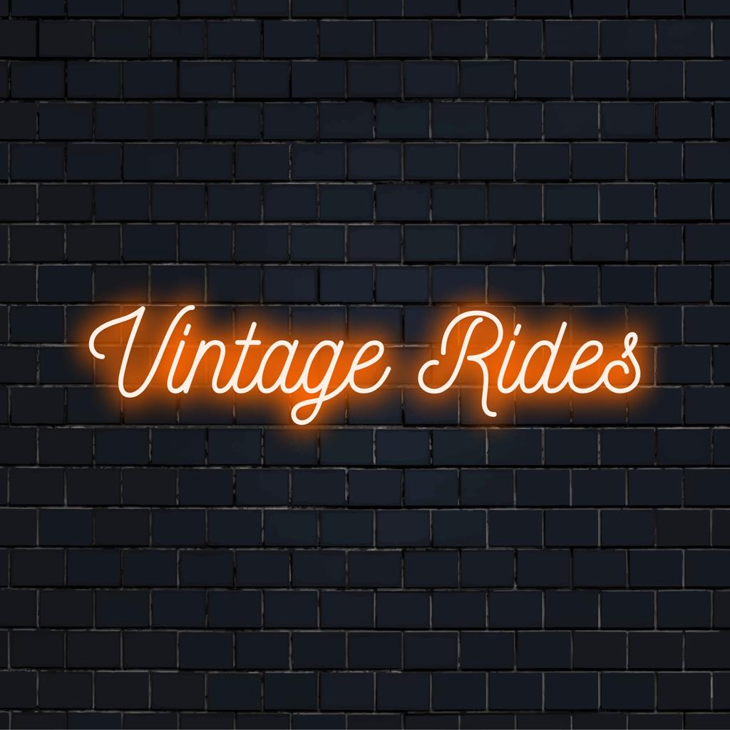 Custom LED neon sign featuring a tailored vintage car design; perfect for neon light decor and bespoke wall art enthusiasts.