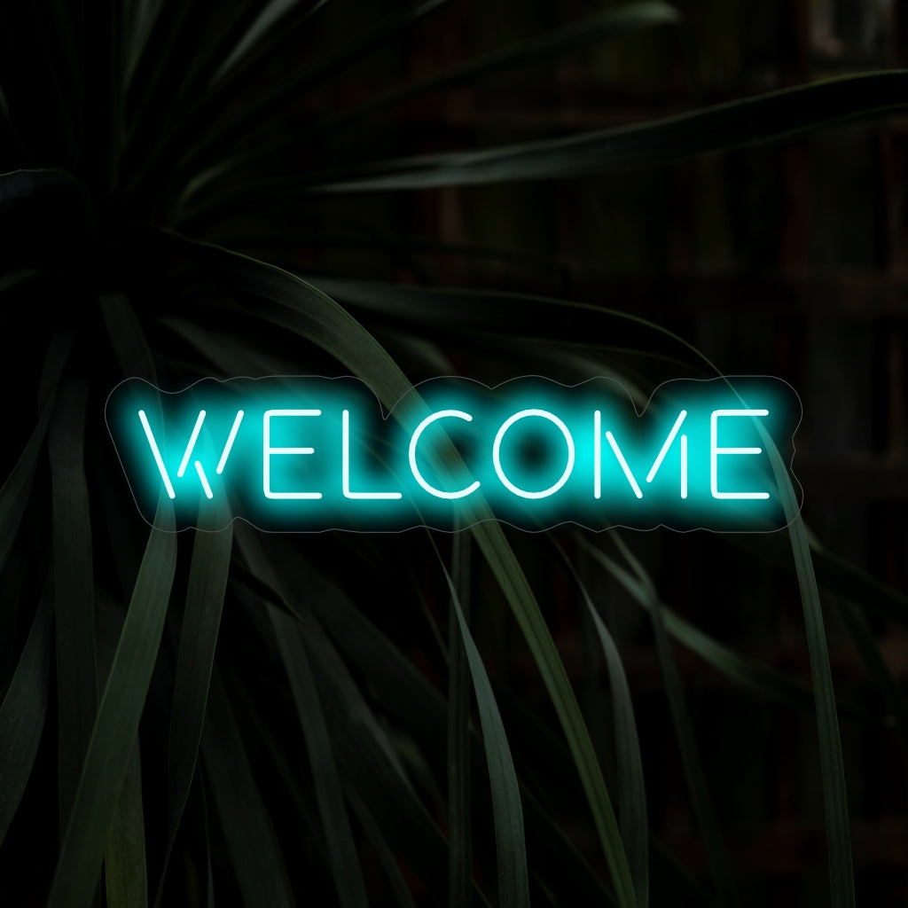 Het "Welcome Neon Sign" met zijn vrolijke gloed verwelkomt bezoekers op een warme en uitnodigende manier en creëert een gastvrije sfeer in uw ruimte.