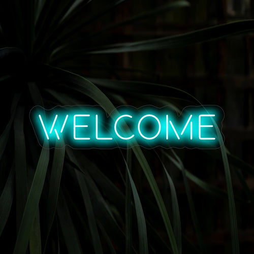 Het "Welcome Neon Sign" met zijn vrolijke gloed verwelkomt bezoekers op een warme en uitnodigende manier en creëert een gastvrije sfeer in uw ruimte.