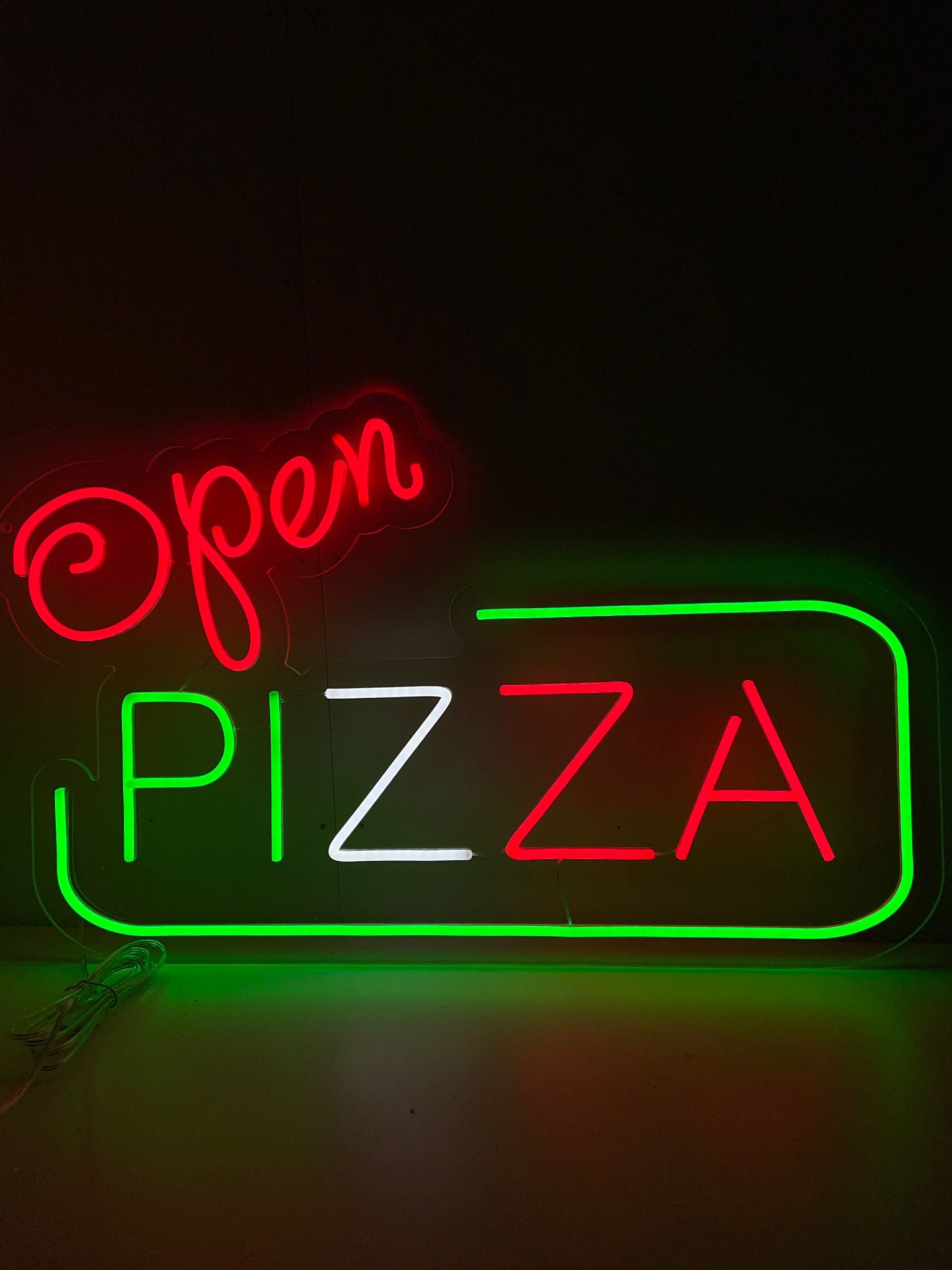Open Pizza Neonbord - The Art Neon