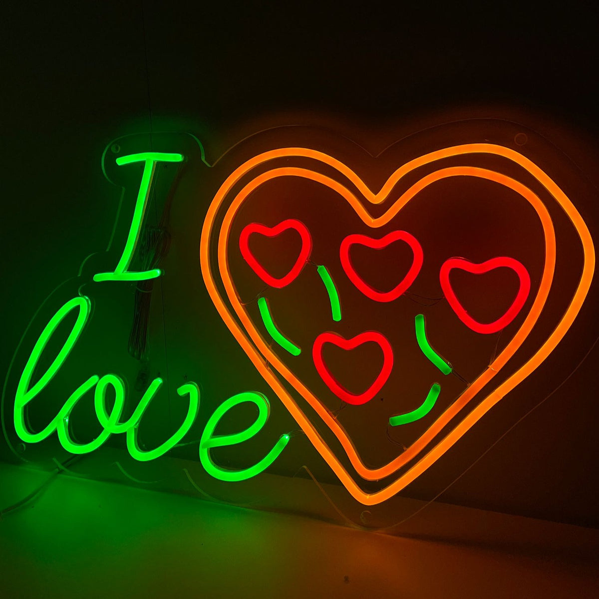 Ik hou van pizza neonbord - The Art Neon