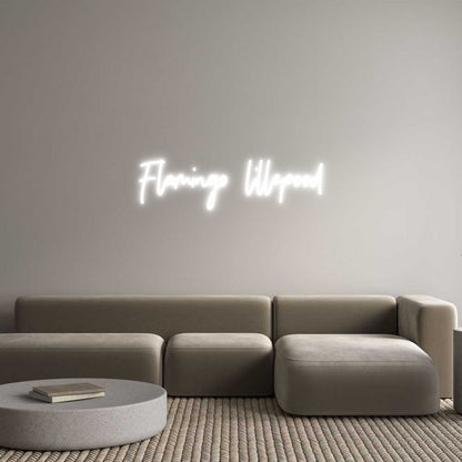 Custom Neon: Flamingo lill...
