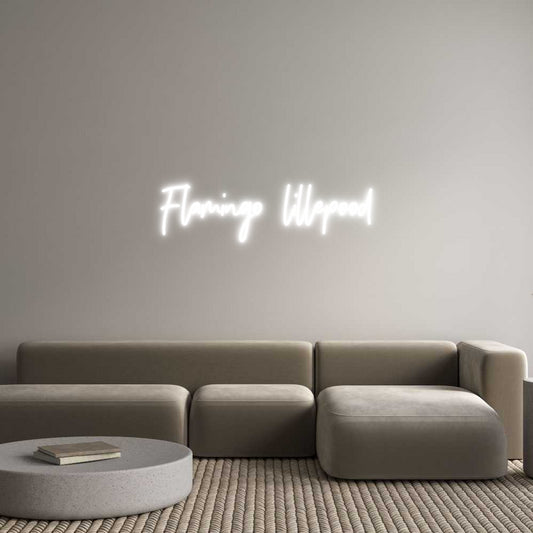 Custom Neon: Flamingo lill...