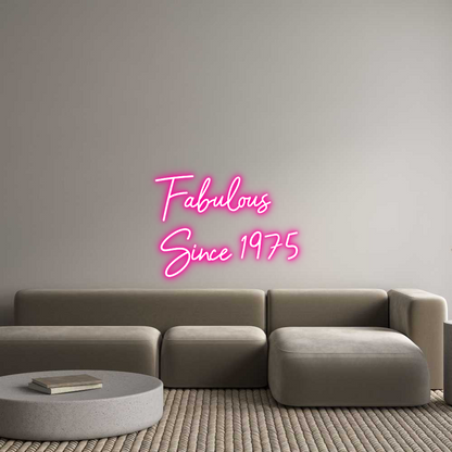 Räätälöity neonkyltin: Fabulous 
Si...