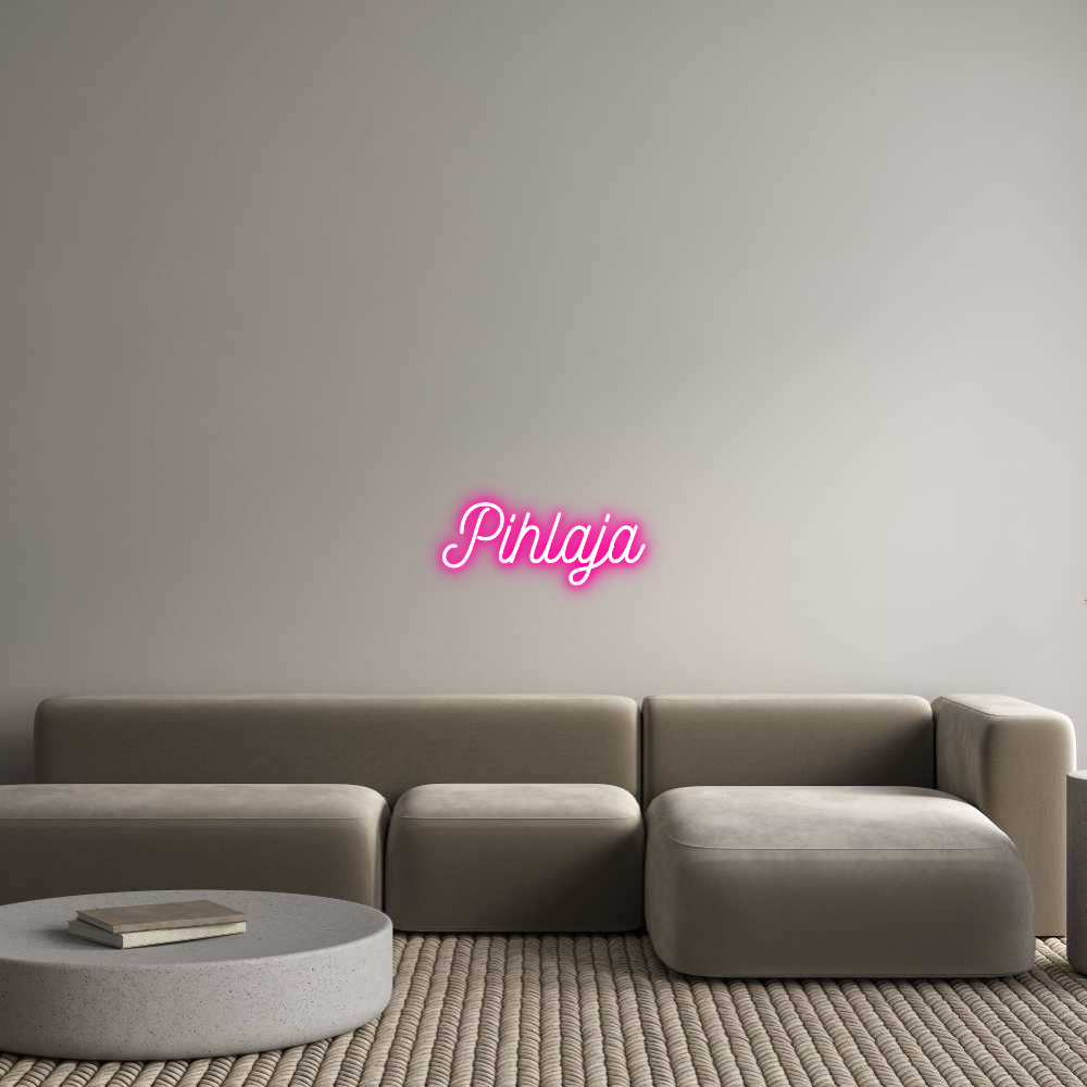 Räätälöity neonkyltin: Pihlaja