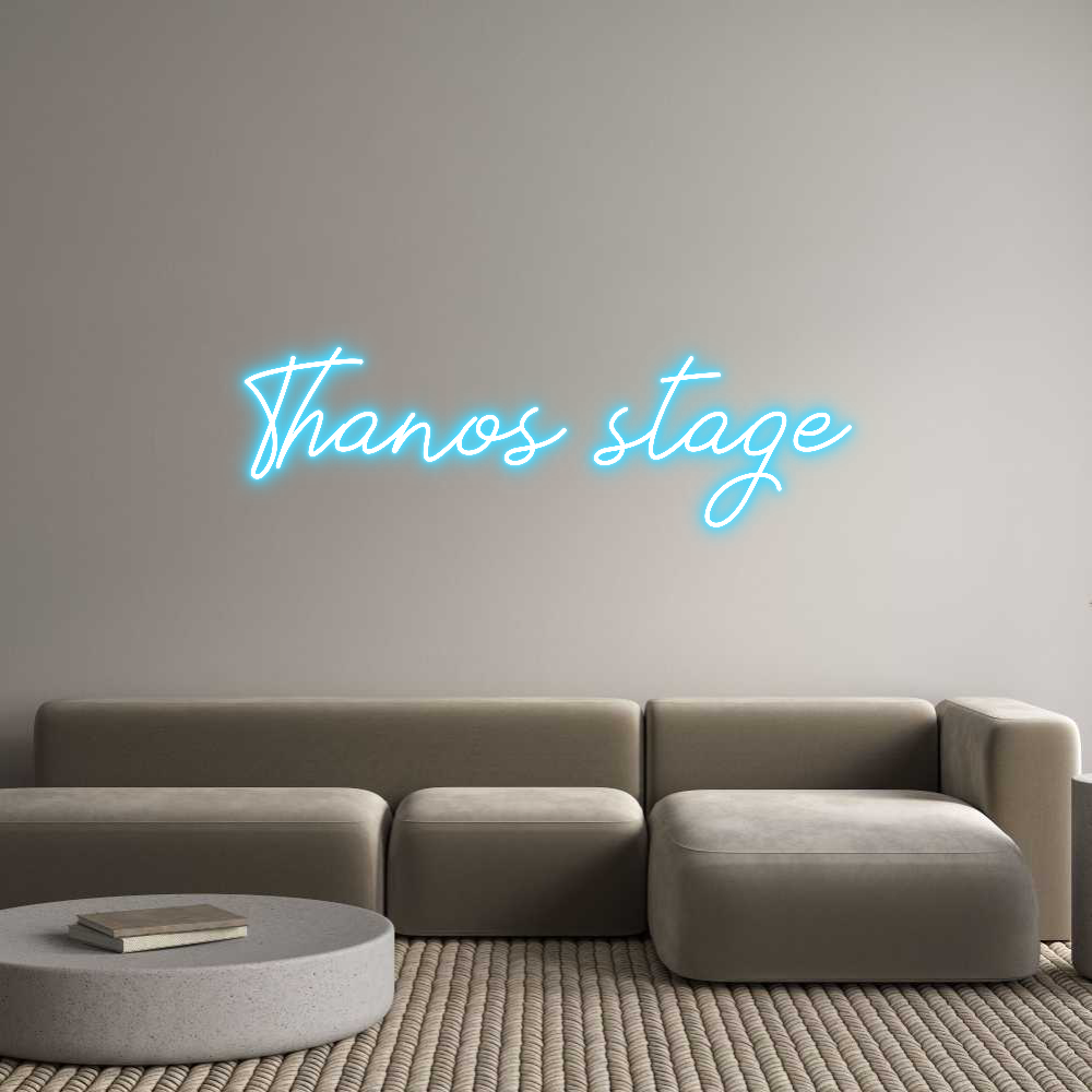 Προσαρμοσμένη Νέον Πινακίδα: Thanos-podium